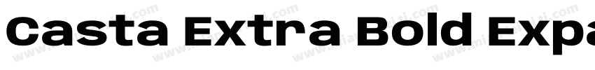Casta Extra Bold Expanded字体转换